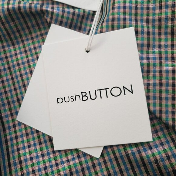 pushbutton Check Plaid Holiday Bow Mini Skirt - Picture 5 of 11